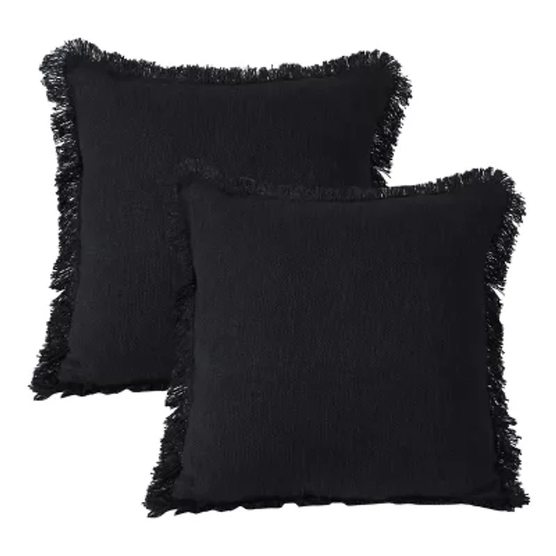 LR Home Vera Casual Square Decorative Throw Pillow