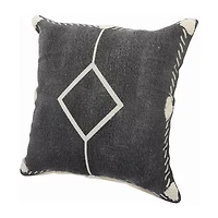 LR Home Lila Diamond Square Decorative Throw Pillow