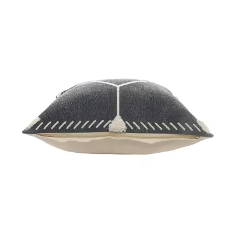 LR Home Lila Diamond Square Decorative Throw Pillow