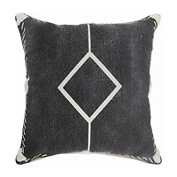 LR Home Lila Diamond Square Decorative Throw Pillow