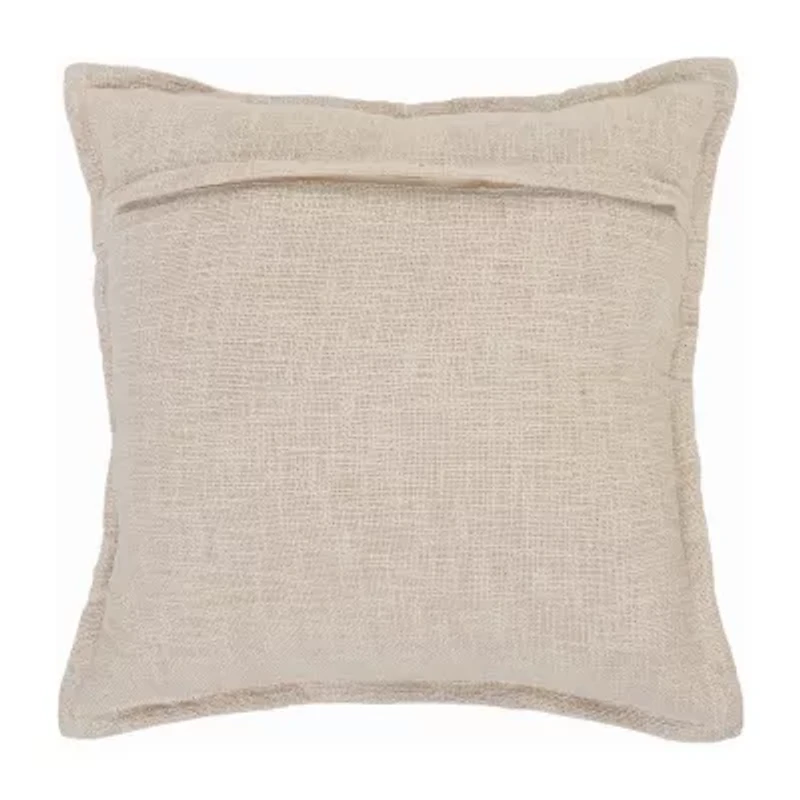LR Home Molly Solid Square Decorative Throw Pillow