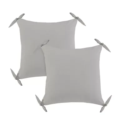 LR Home Nyla Casual Square Decorative Throw Pillow