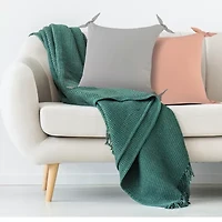 LR Home Nyla Casual Square Decorative Throw Pillow