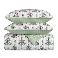 Martha Stewart Holly 3-pc. Quilt Set