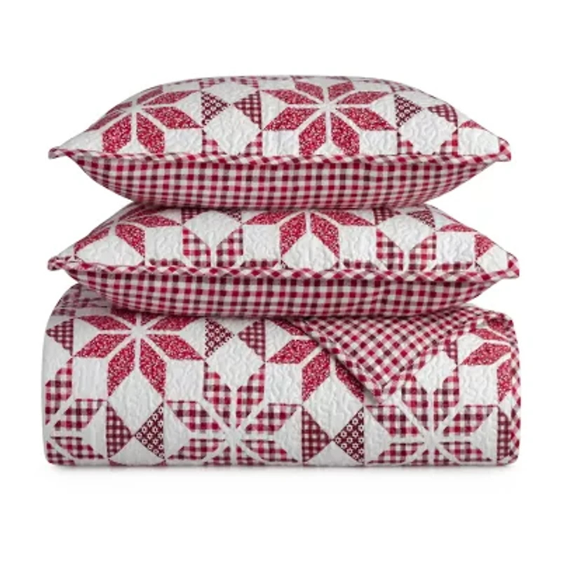 Martha Stewart Holiday Star 3-pc. Quilt Set