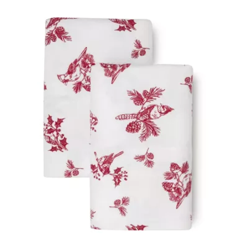 Martha Stewart Holiday Flannel Sheet Set