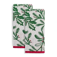 Martha Stewart Yuletide Ogee 2-pc. Hand Towel
