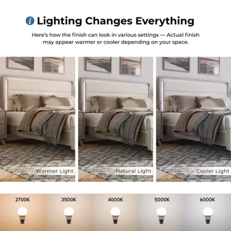 Sander Upholstered Rectangular Bed