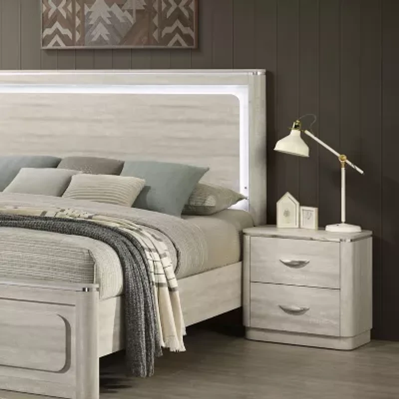Manit 2-Drawer Nightstand