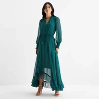 Sam And Jess Womens Long Sleeve Maxi Dress