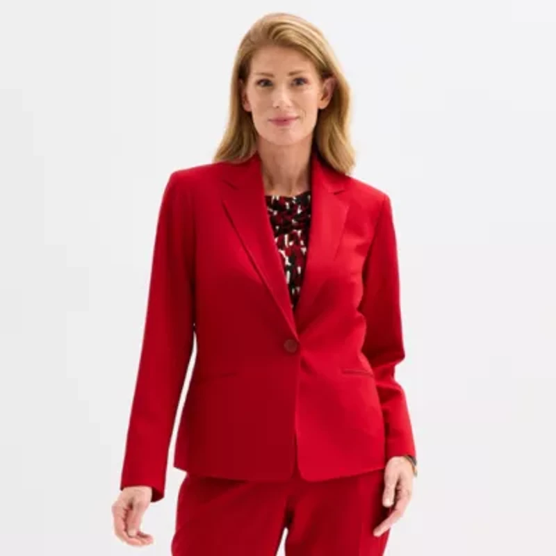 Black Label by Evan-Picone Womens Classic Fit Suit Jacket