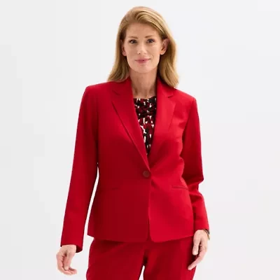 Black Label by Evan-Picone Womens Classic Fit Suit Jacket