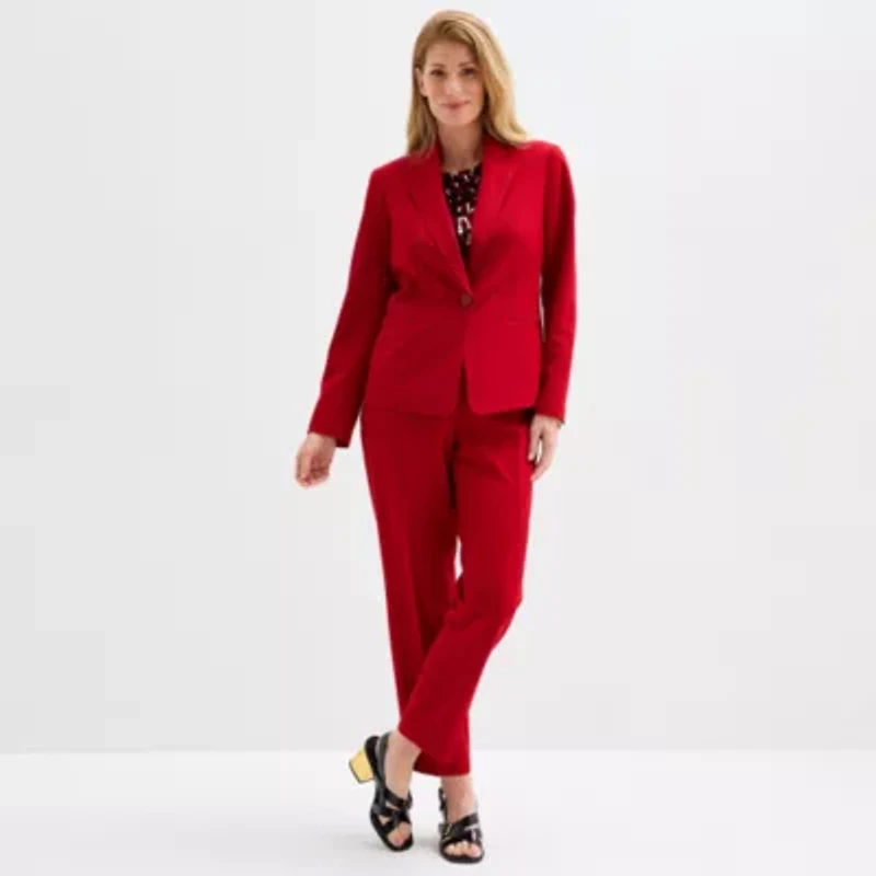 Black Label by Evan-Picone Womens Classic Fit Suit Jacket