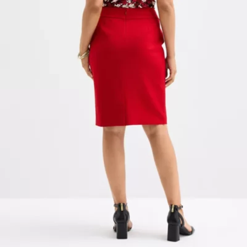 Black Label by Evan-Picone Womens Suit Skirt