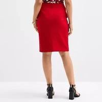 Black Label by Evan-Picone Womens Suit Skirt