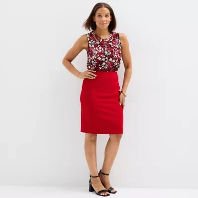 Black Label by Evan-Picone Womens Suit Skirt
