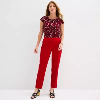 Black Label by Evan-Picone Womens Classic Fit Straight Suit Pant