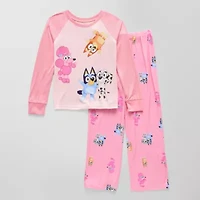 Little & Big Kid Girls Bluey Crew Neck Long Sleeve 2-pc. Pajama Sets