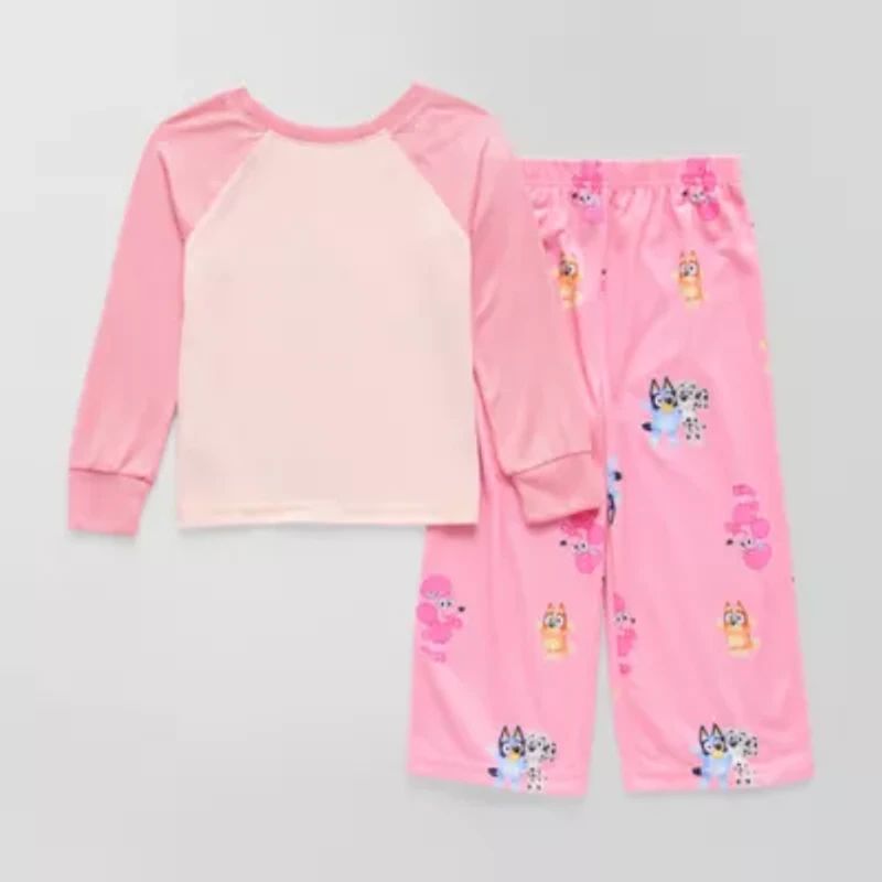 Toddler Girls Bluey Crew Neck Long Sleeve 2-pc. Pajama Sets