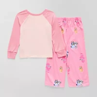 Toddler Girls Bluey Crew Neck Long Sleeve 2-pc. Pajama Sets