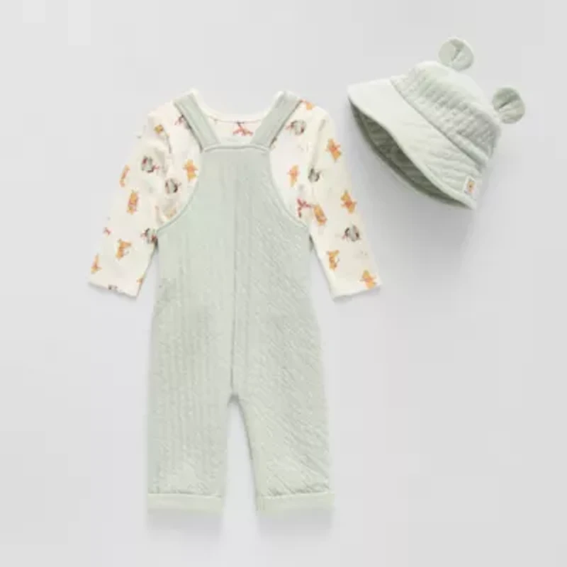 Disney Baby Boys 3-pc. Winnie The Pooh Overall Set