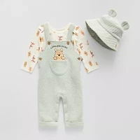 Disney Baby Boys 3-pc. Winnie The Pooh Overall Set