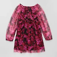 Thereabouts Little & Big Kid Girls Long Sleeve Balloon A-Line Dress