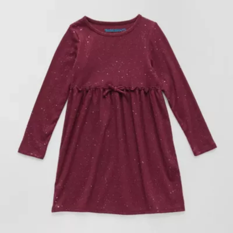 Thereabouts Little Girls Long Sleeve A-Line Dress