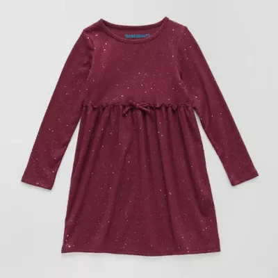 Thereabouts Little Girls Long Sleeve A-Line Dress