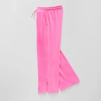 Xersion Ribbed Velour Little & Big Kid Girls Mid Rise Straight Regular Fit Pull-On Pant