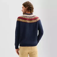 mutual weave Mens Crew Neck Long Sleeve Pullover Sweater