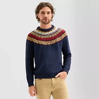 mutual weave Mens Crew Neck Long Sleeve Pullover Sweater