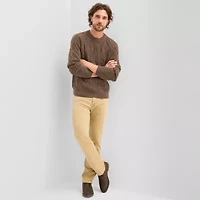 mutual weave Mens Crew Neck Long Sleeve Pullover Sweater