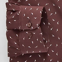 Shaquille O'Neal XLG Big And Tall Mens Regular Fit Easy Care Stretch Fabric Long Sleeve Dress Shirt