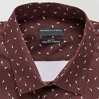 Shaquille O'Neal XLG Big And Tall Mens Regular Fit Easy Care Stretch Fabric Long Sleeve Dress Shirt