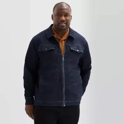Shaquille O'Neal XLG Mens Denim Big and Tall Jacket