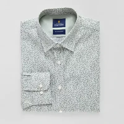 Stafford Mens Regular Fit Long Sleeve Dress Shirt