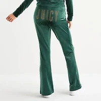 Juicy By Couture Womens Flare Mid Rise Juniors Track Pant
