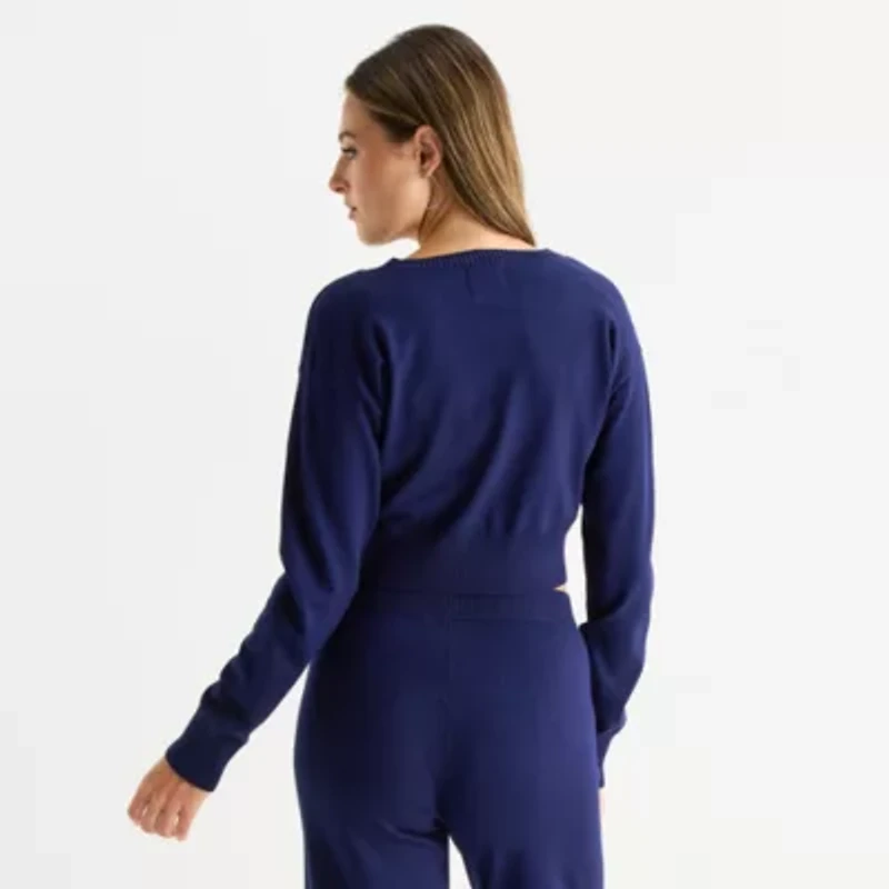 Juicy By Couture Womens Long Sleeve Button Juniors Cardigan
