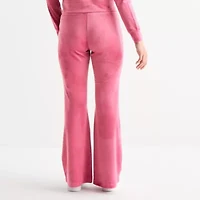 Juicy By Couture Womens Juniors Flare Mid Rise Track Pant