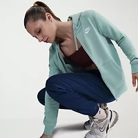 Nike Club Womens Long Sleeve Zipper Active Hoodie