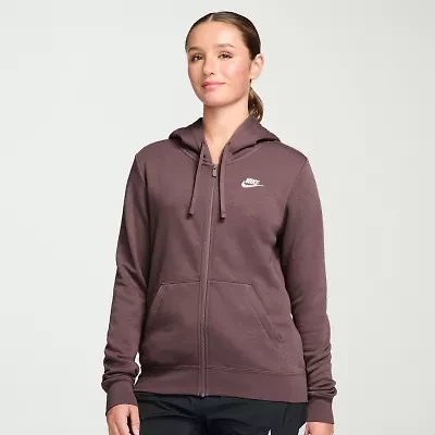 Nike Womens Long Sleeve Fleece Zipper Active Hoodie
