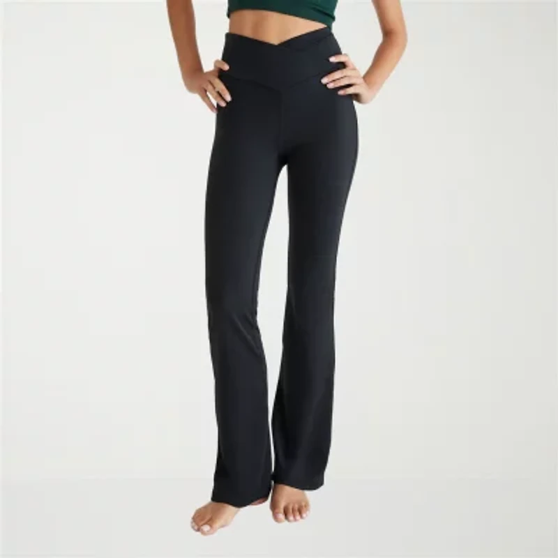 AEROPOSTALE Womens Bootcut High Rise Juniors Active Pull-On Pant