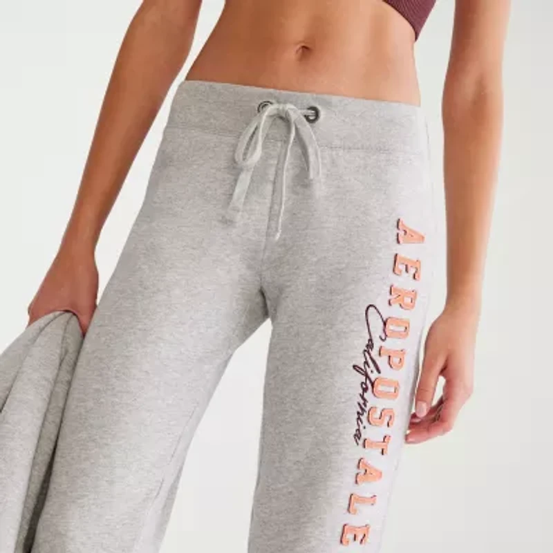 AEROPOSTALE Womens Tapered Highest Rise Juniors Fleece Jogger Pant