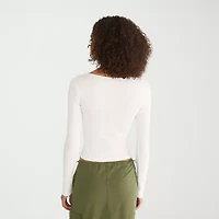 AEROPOSTALE Womens Round Neck Long Sleeve Juniors T-Shirt
