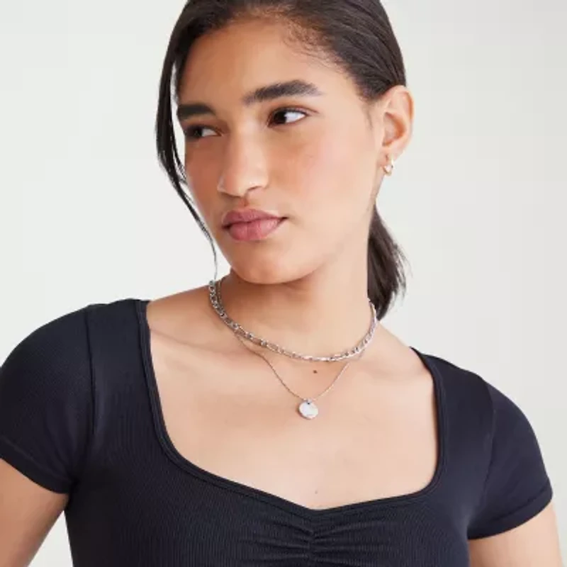 AEROPOSTALE Womens Round Neck Short Sleeve Juniors T-Shirt