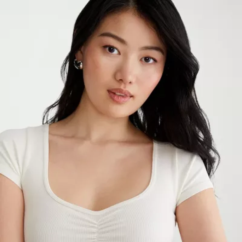 AEROPOSTALE Womens Juniors Round Neck Short Sleeve T-Shirt