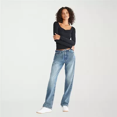AEROPOSTALE Juniors Womens Highest Rise Loose Fit Jean