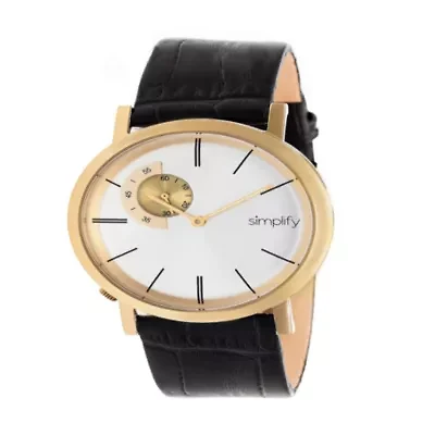 Armitron® Mens Gold-Tone Black Dial Diamond-Accent Watch