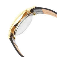 Armitron® Mens Gold-Tone Black Dial Diamond-Accent Watch